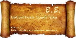 Bettelheim Sugárka névjegykártya